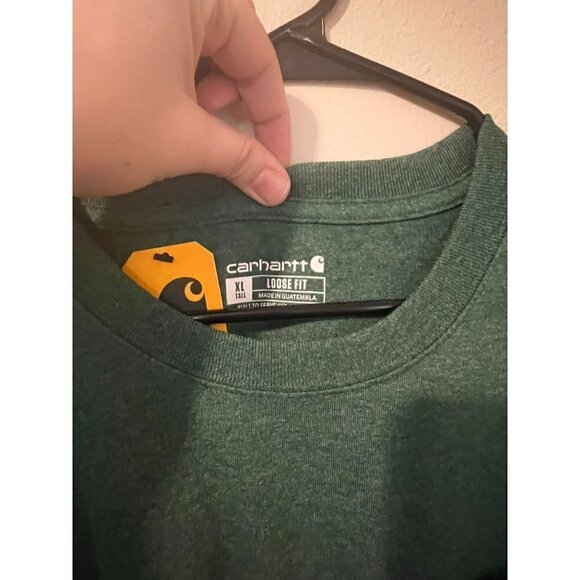 Men's Carhartt Loose Fit Green Pocket Tee Size XL [NEW!] - Picture 2 of 4